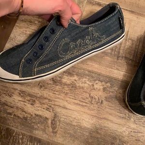 Coach keely denim sneakers